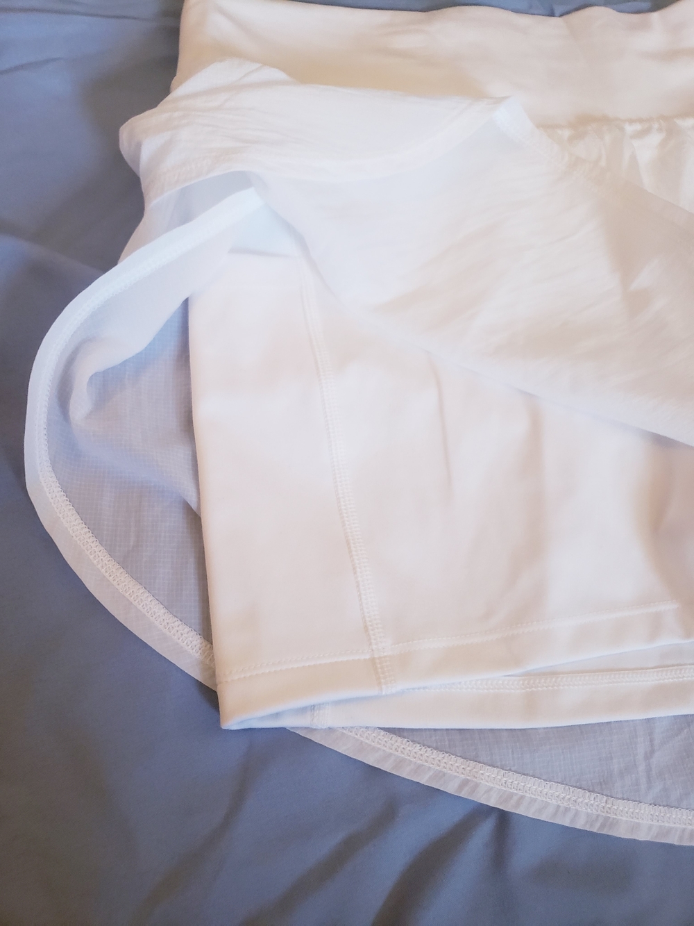 Women’s White All In Motion Athletic Shorts - Picture 3 of 7